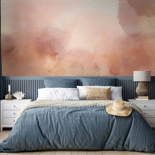  Foto tapeta - In pink clouds &amp;ndash; soft textures in peach-pink hues 196x140 Slike