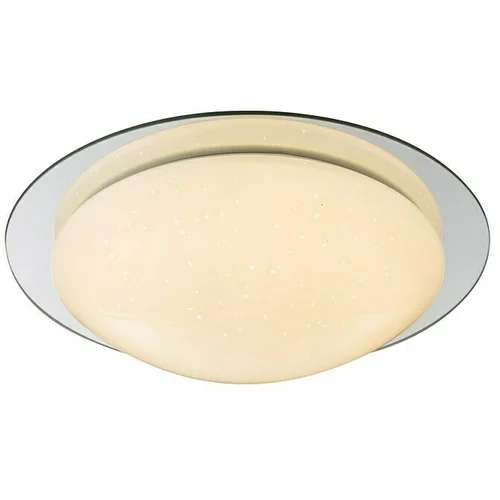 LAVIDA Okrugla stropna LED svjetiljka Limena (18 W, Ø x V: 380 mm x 10,5 cm, Bijelo-srebrne boje)