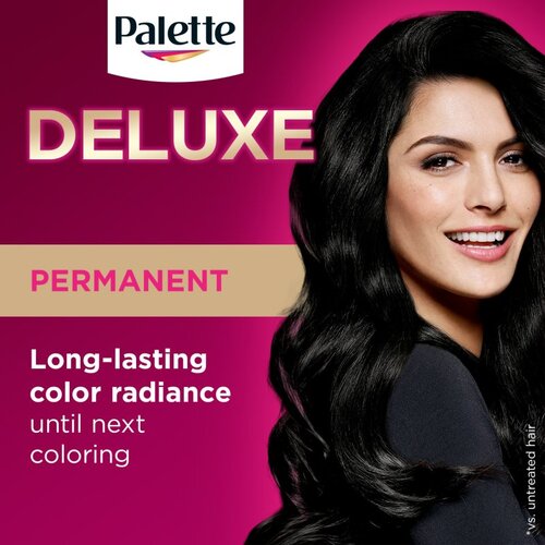 Schwarzkopf Palette Deluxe trajna boja za kosu nijansa 1-0 (900) Deep Natural Black 1 kom Slike