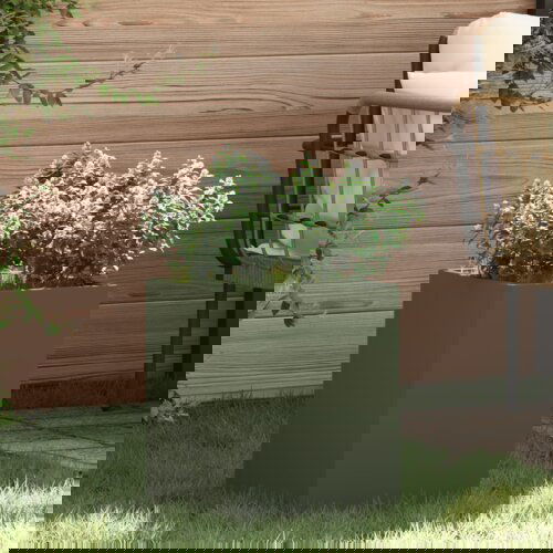 VidaXL Vrtna saksija 50 x 32 x 40 cm Hladno valjana čelična Slike