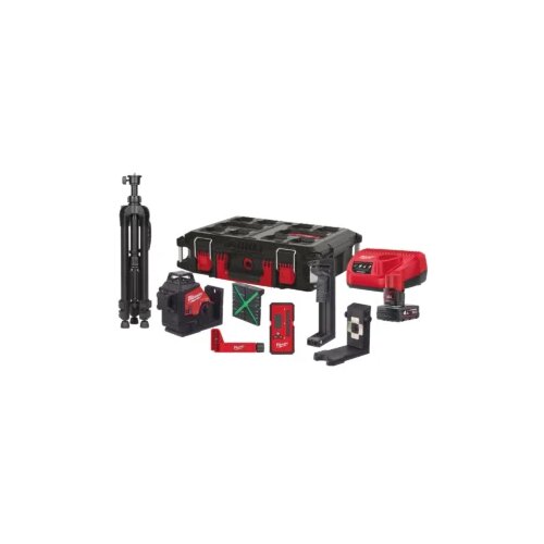 Milwaukee križni linijski laserski nivelir M12 3PLKIT-401P – Kit Cijene