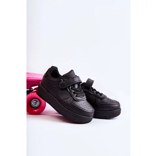 Kesi Children's Sport Shoes With Velcro Black Elike