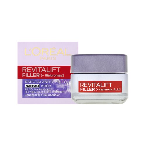L&amp;acute;Or&amp;eacute;al Paris revitalift Filler HA krema za lice s hijaluronskom kiselinom 50 ml za žene Slike
