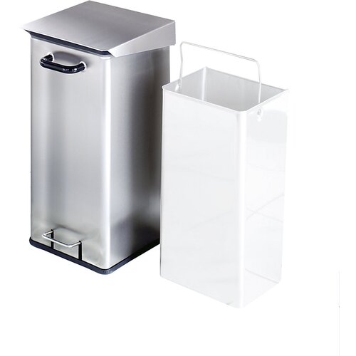  Zbiralnik odpadkov iz nerjavnega jekla za čiste prostore, prostornina 40 l, ŠxVxG 320 x 620 x 380 mm, nerjavno jeklo Cene