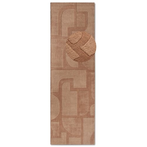 Villeroy & Boch Smeđa ručno rađena vunenia staza 80x250 cm Alexis – Cijene