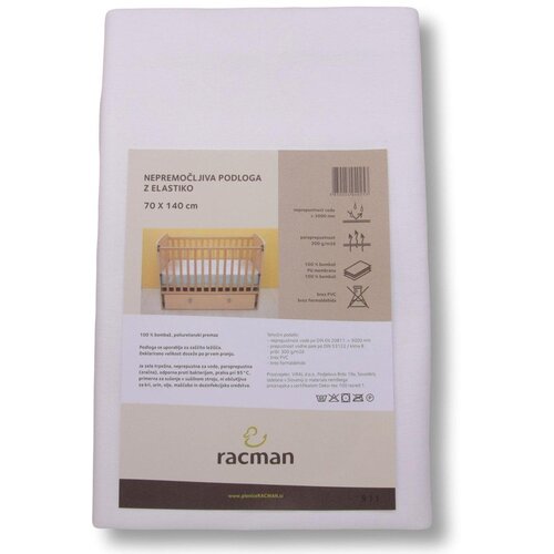 Racman nepremočljiva podloga 140x70 white Slike