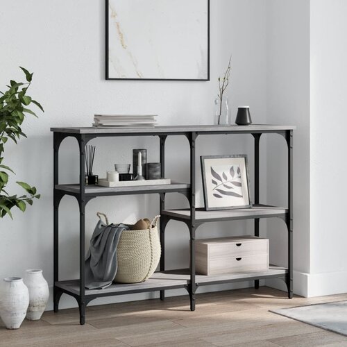  The Living Store Konzolna mizica siva sonoma 102x29x75 cm inženirski les - Konzolna Mizica, (21444907) Cene