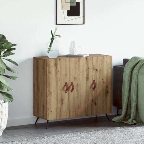 VidaXL Ormarić / Komoda Smeđa 90 x 34 x 80 cm Konstruirano drvo Slike