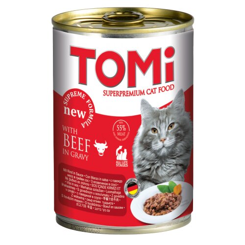 Tomi konzerva za mačke govedina u sosu adult 400g Slike