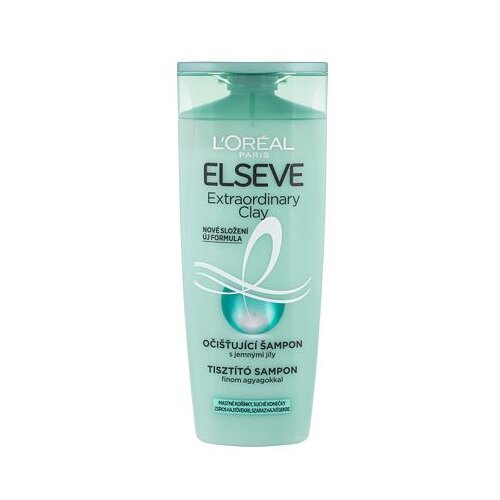 L&amp;acute;Or&amp;eacute;al Paris elseve extraordinary clay &amp;scaron;ampon za mastne lase 250 ml za ženske Slike