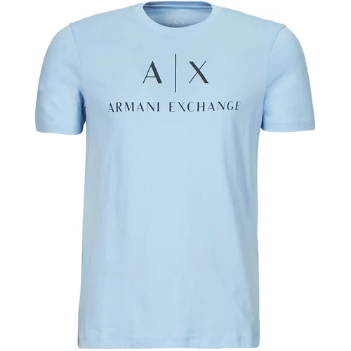 Armani_Exchange Majice s kratkimi rokavi 8NZTCJ Modra