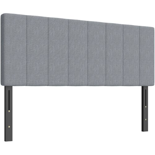 HOMCOM vzglavje poliester, kovina 160D x 10&Scaron; x 106&ndash;126V cm sivo, (5000234848) Cene