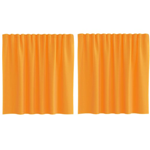 vidaXL Voile zavjese s petljama 2 kom. narančaste 140x140 cm - Narančasta 140 x 140 cm 1 s petljama Cijene