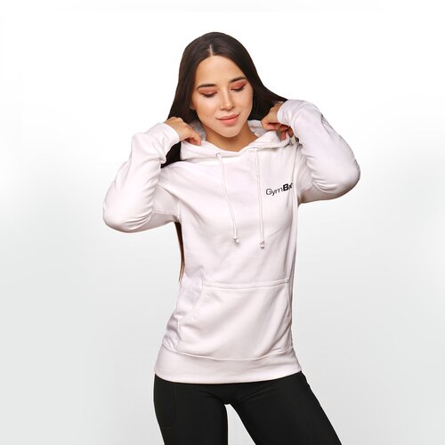 GymBeam ženski duks PRO Hoodie White Cene