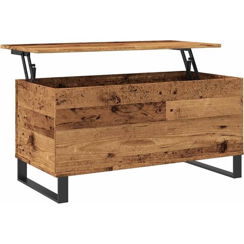  Stolić za kavu boja staro drvo 90x44,5x45 cm konstruiranog drva Slike