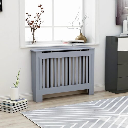 VidaXL pokrov za radijator antracit 112 x 19 x 81 cm mdf Slike