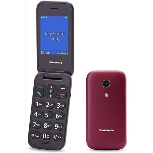 Panasonic KX-TU400EXR sklopivi mobitel za starije osobe KX-TU400 senior preklopni telefon crvena Cijene