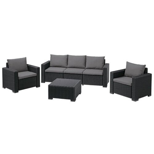Ketter Baštenski set California 3 Seater Modular grafit Cene