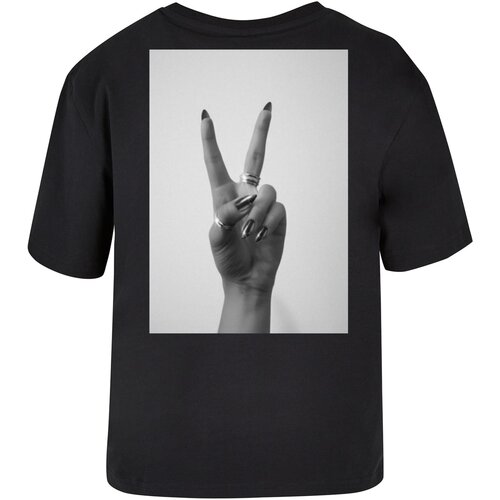 Mister Tee Women's T-shirt Peace Hand black Cene