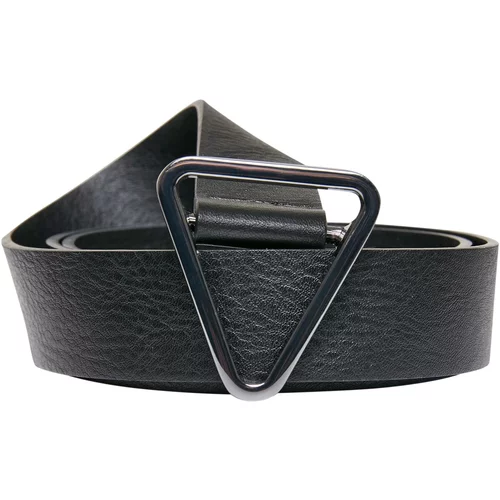 Urban Classics Accessoires Synthetic Leather Triangle Buckle Belt black