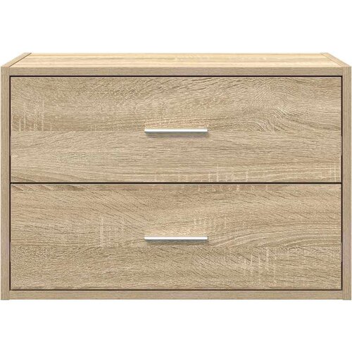 VidaXL Ormarić s 2 ladice boja hrast 60x31x40 cm konstruirano drvo Slike