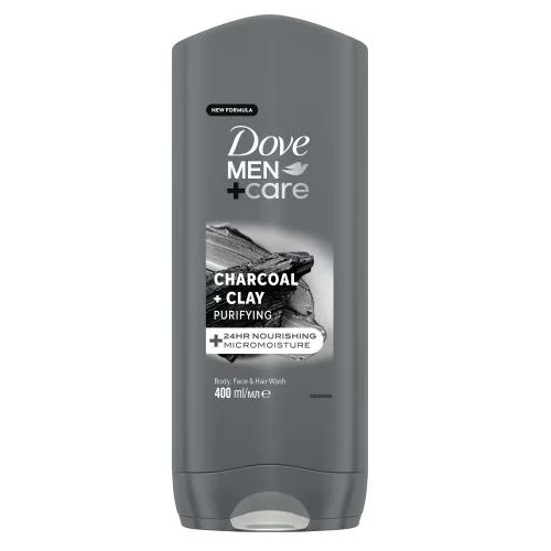 Dove Men + Care Charcoal + Clay gel za tuširanje 400 ml za moške