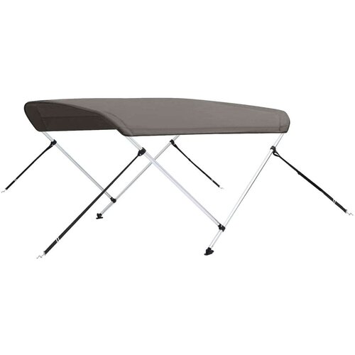 VidaXL Tenda bimini s 2 luka siva 148 5x133x104 cm Slike