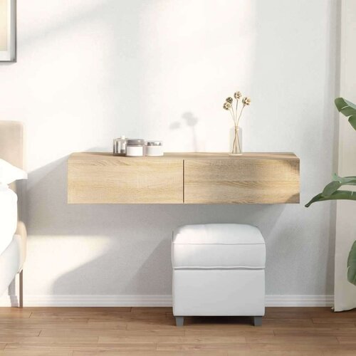 vidaXL Zidna polica s ladicama sonoma hrast 100x36x19 cm izrađeno drvo Cijene