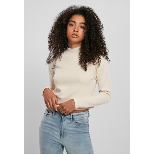 Urban Classics Ladies Interlock Short Turtleneck Crew sand Slike