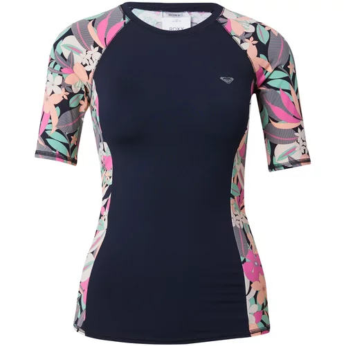 Roxy Tehnička sportska majica siva / roza / crna / bijela