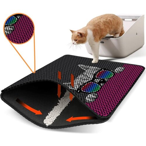 WALLXPERT Nrszn0224 multicolor cat litter mat Cene