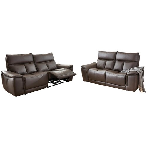 Celina Home 2-SED, temno rjava usnje Slike