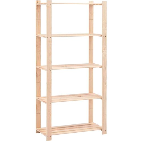 VidaXL stalci za pohranu 5 razina 10 kom 80x38x170 cm borovina 250 kg Slike