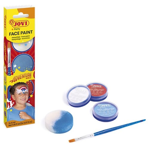  Set za barvanje obraza Adventure z dodatki 3 x 8 ml RABLJENO Cene
