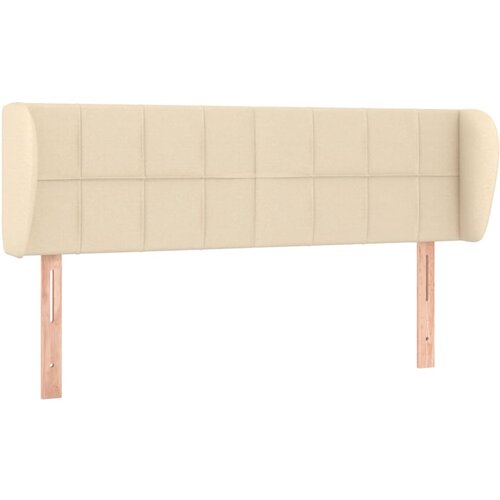 Maison Chic vzglavna omarica - nočna omarica - posteljna omarica z u&amp;scaron;esi krem 147x23x78/88 cm blago, (21712313) Slike