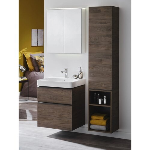 Geberit 500.361.JR.1 - Zidni kupatilski ormarić Smyle Square 118x36 cm orah Slike