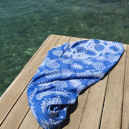Lessentiel Maison Pe&amp;scaron;kir za plažu 100x180cm Plavi Slike