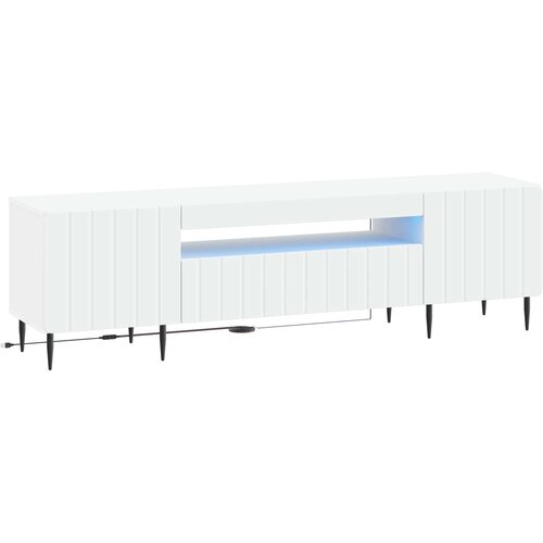  LED TV kabinet Bijela Konstruirano drvo Cene