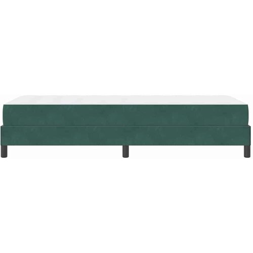 VidaXL Boxspring krevet s madracem Tamnozelena 90 x 200 cm Bar&amp;scaron;un Slike
