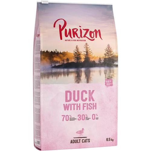 Purizon Adult raca & riba - brez žit - Varčno pakiranje: 2 x 6,5 kg