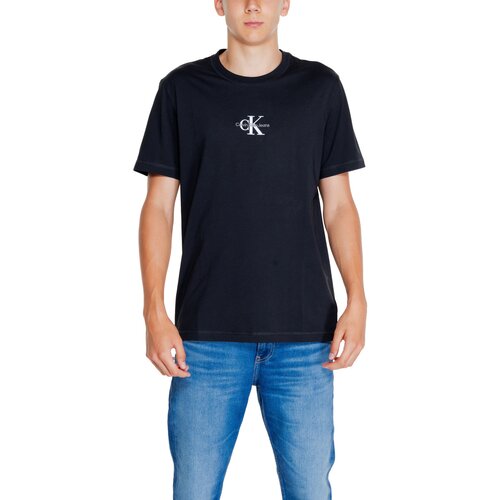 Calvin Klein Jeans Polo majice dolgi rokavi MONOLOGO TEE J30J325649 Črna Cene