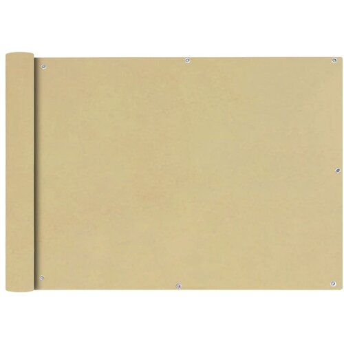 VidaXL balkonska Za&amp;scaron;tita Oxford Tkanina Bež 75x400 cm Slike
