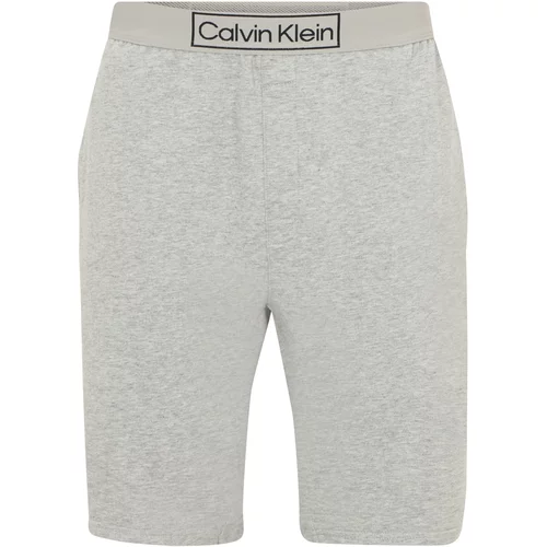 Calvin Klein Underwear Pidžama hlače siva / crna
