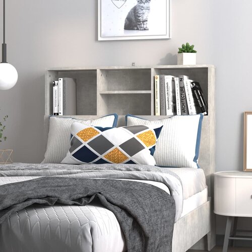 vidaXL Uzglavlje s ormarićem siva boja betona 100 x 19 x 103,5 cm Cijene