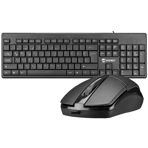  Miš Everest KM-515 Black Usb Combo LC Layout Cijene