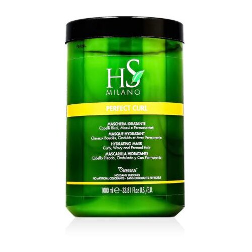HS MILANO Perfect Curl Hydrating Mask maska za lase skodrani lasje valoviti lasje 1000 ml unisex Cene