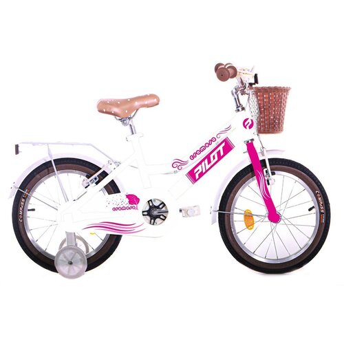 Cremosa Dječji bicikl Pilot 16&amp;quot;, bijelo-rozi Slike