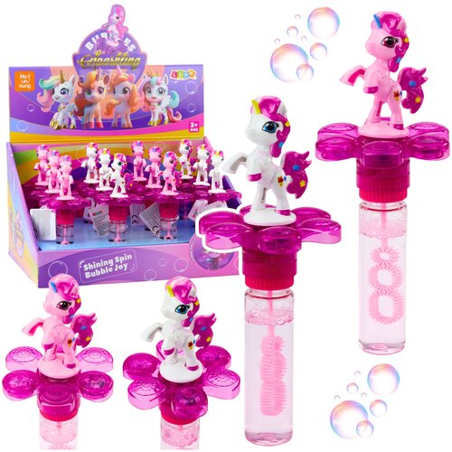  Soap Bubbles Unicorn Rotating Flower LED Light 20cm Mix Slike
