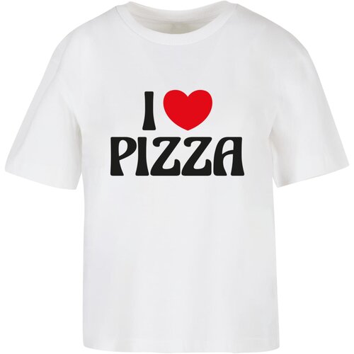 Mister Tee Women's T-shirt Pizza Love white Cene