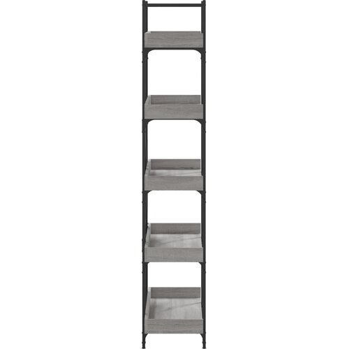  Regal za knjige s 5 razina boja hrasta 100x33x180,5 cm drveni Slike